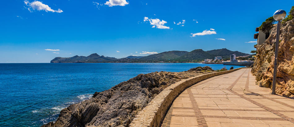 Promenade in Cala Ratjada, Majorca