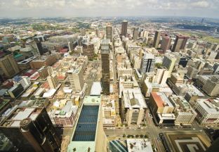 Cityscape Johannesburg Flughafen