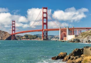 Golden Gate Bridge San Francisco Flughafen
