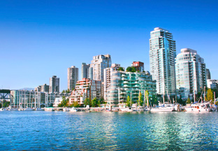 Skyline Vancouver Flughafen