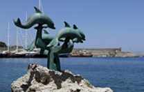 Delphinstatue Rhodos
